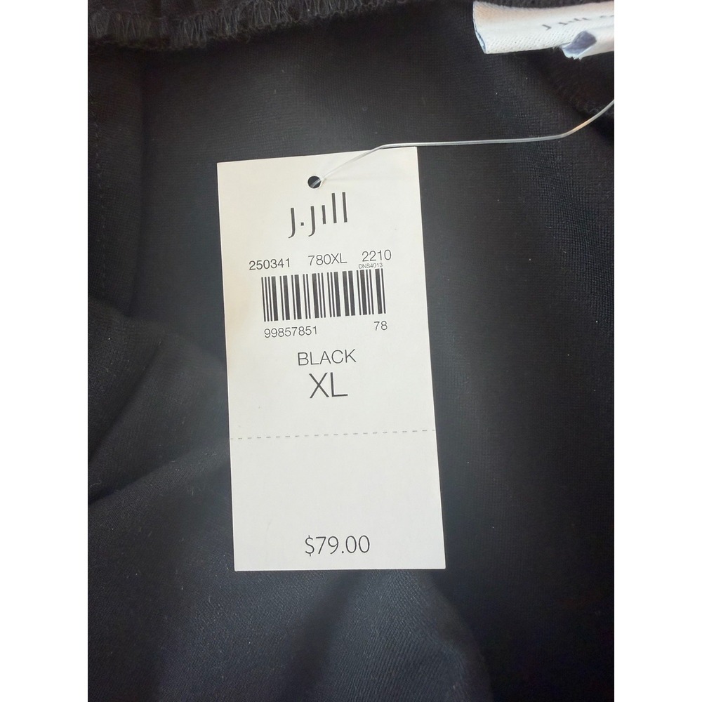 J Jill Ponte Leggings Women XL Black Pull On Stretch Slim Ankle Pants NWT Career - Picture 4 of 7